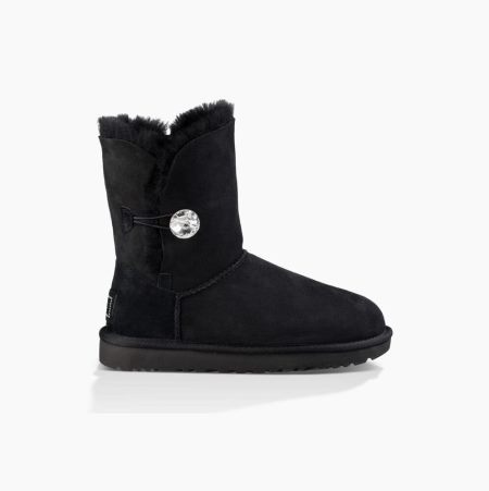 UGG Bailey Button Bling Black Boots for Women (BXJW97804)